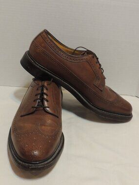 Florshiem Oxford Shoes Men 12 Brown Lace Up Business Wedding Interview Shoes